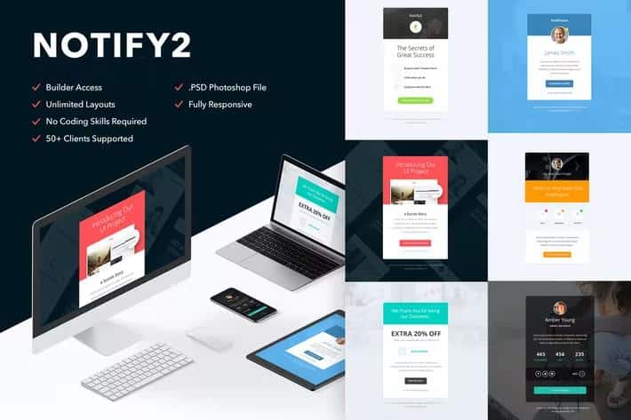 Notify2 - Notification Email + Themebuilder Access