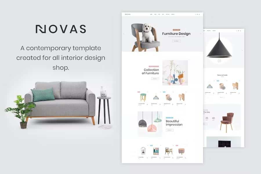 Novas - Furniture Store and Handmade Shop HTML5 Template