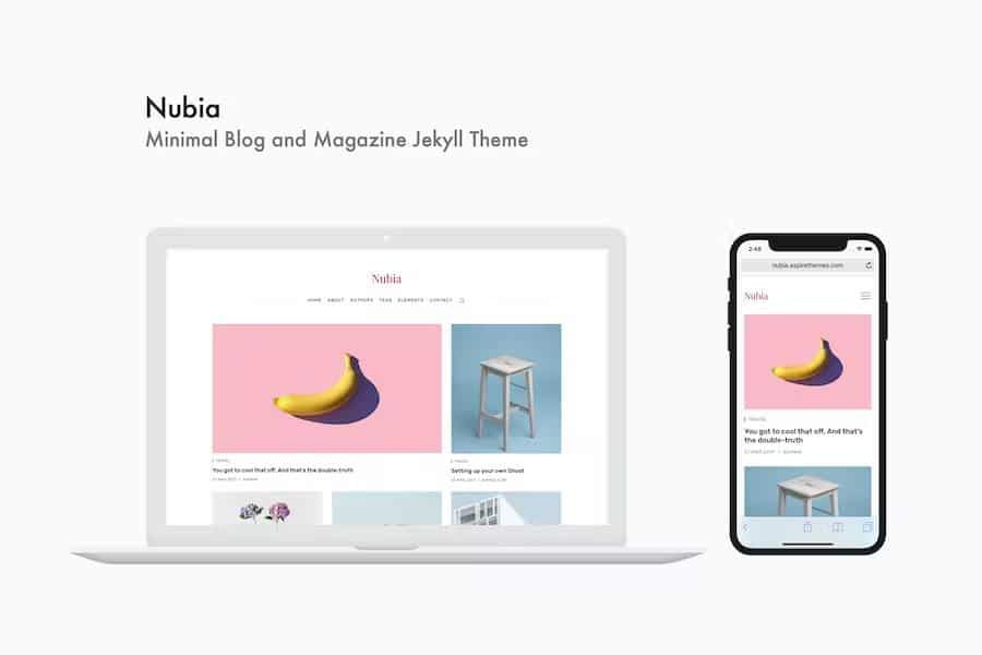 Nubia - Minimal Blog and Magazine Jekyll Theme
