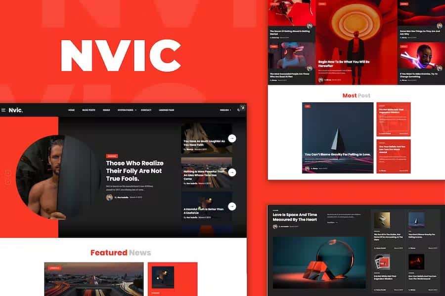 Nvic - Blog and Magazine HTML Template