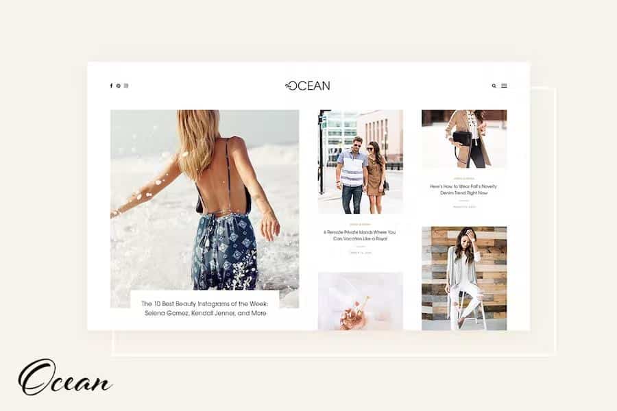 Ocean - Exquisite WordPress Blog