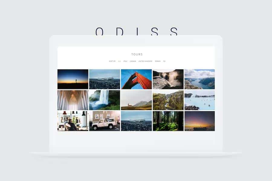 Odiss - Travel Booking Landing Page