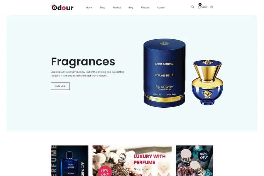 Odour - Perfume Store Shopify Theme