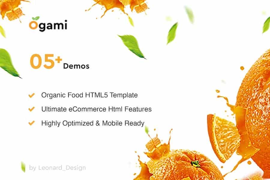 Ogami - Multipurpose Organic Store & Bakery HTML Templates
