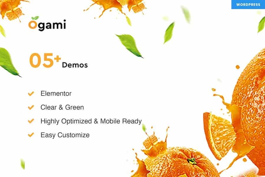 Ogami - Organic Store WordPress Theme