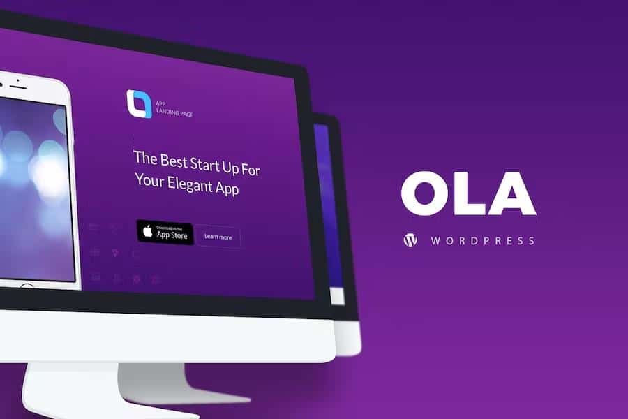 Ola - Multipurpose App Landing Page and Creative WordPress Theme