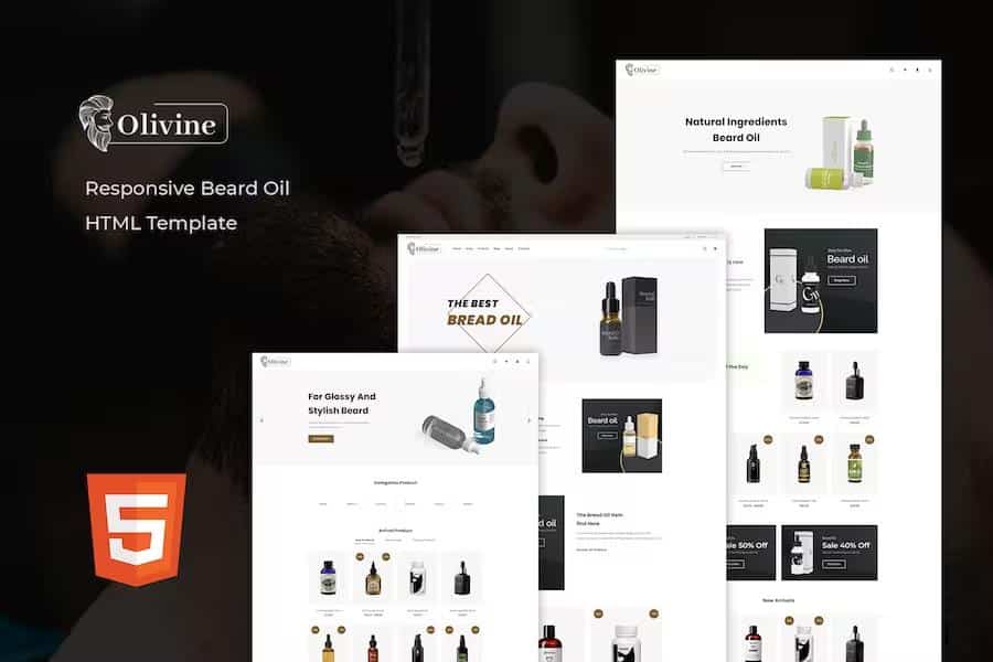 Olivine - Beard Oil HTML Template