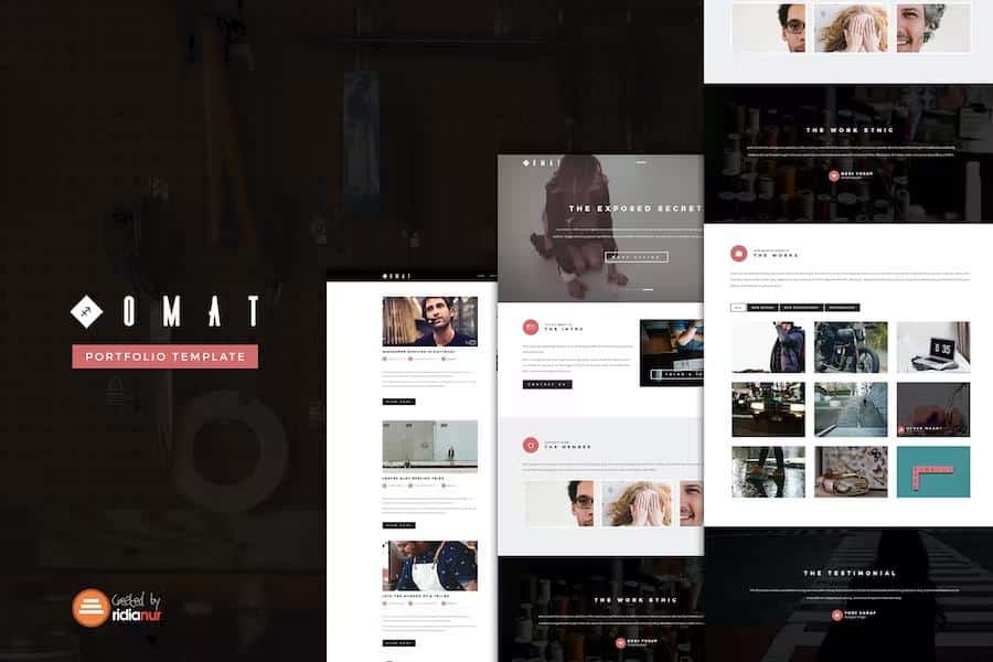 Omat - Responsive One Page Portfolio HTML Template