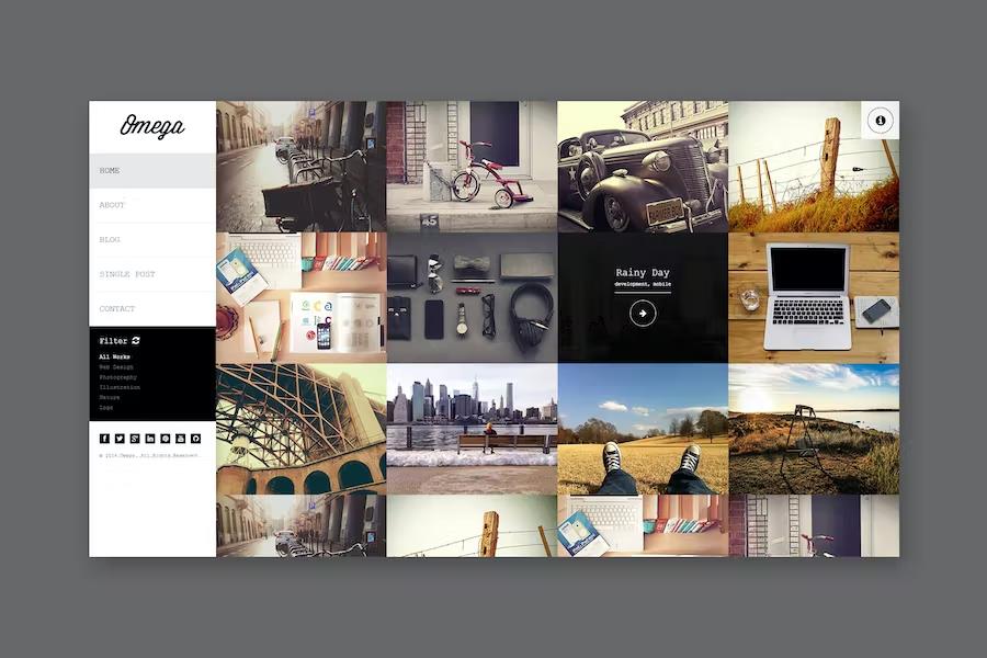 Omega - Full Width HTML Portfolio