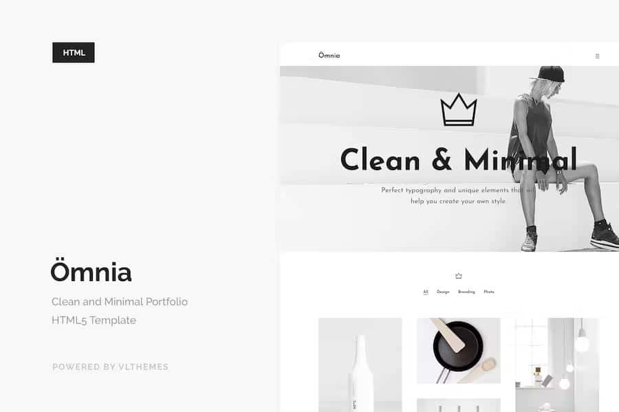 Omnia - Clean and Minimal Portfolio HTML5 Template