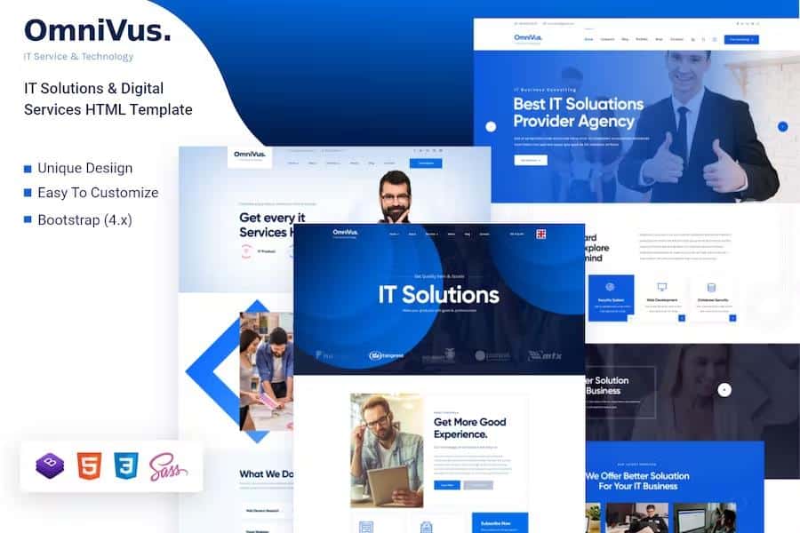Omnivus - IT Solutions & Digital Services HTML5 Template