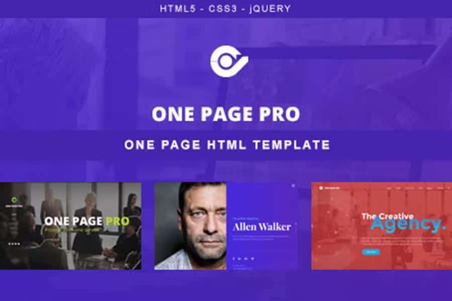 One Page Pro - Multi Purpose HTML Template