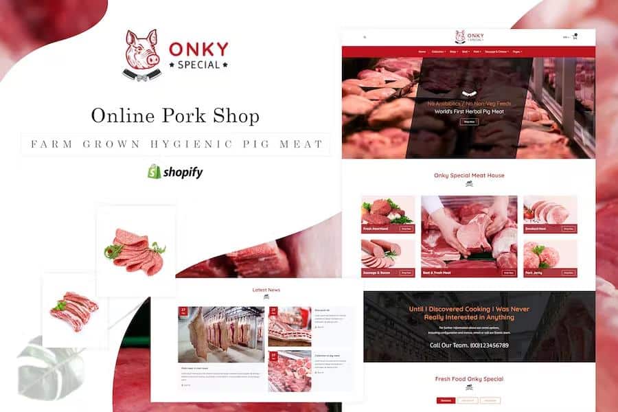 Onky - Butcher, Food and Meat Shop Shopify Theme