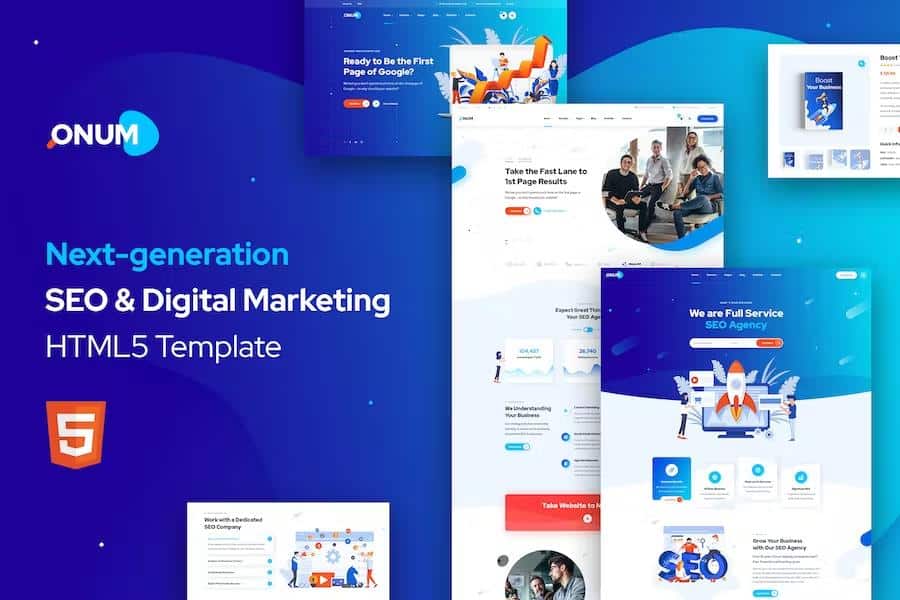 Onum - SEO & Marketing HTML5 Template