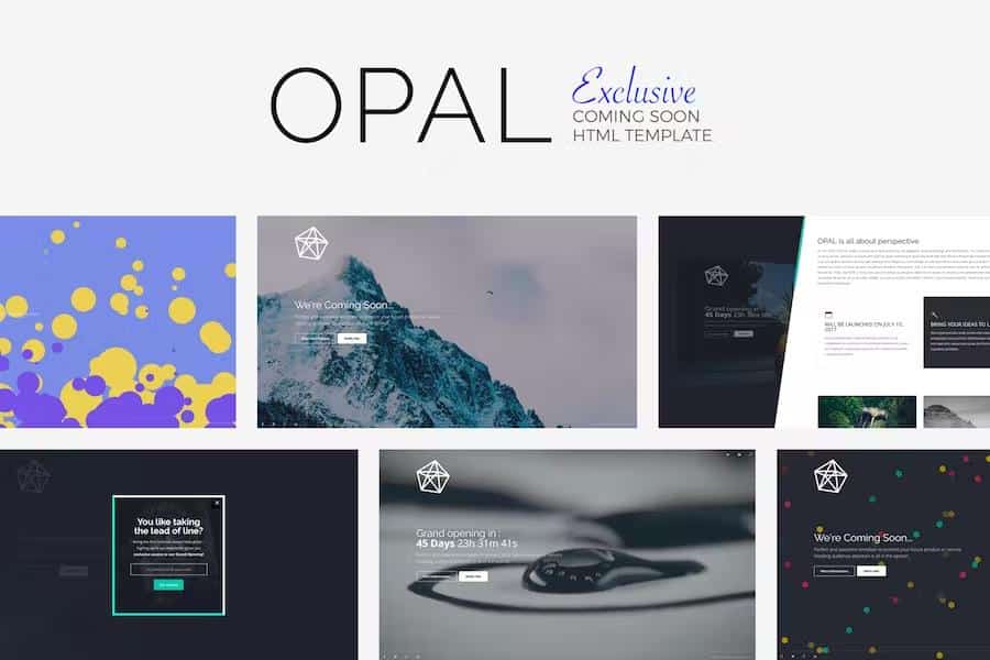 OPAL - Exclusive Coming Soon Template