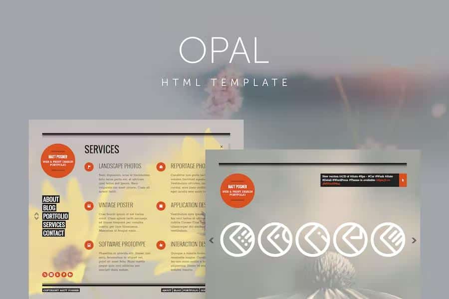 Opal - Minimal Portfolio Template