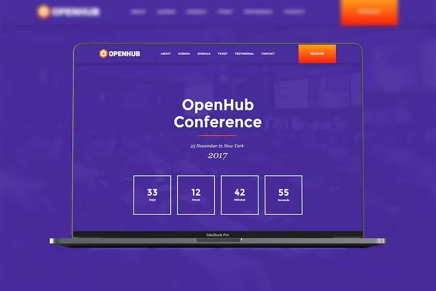OpenHub - A Stylish Events & Conference Theme