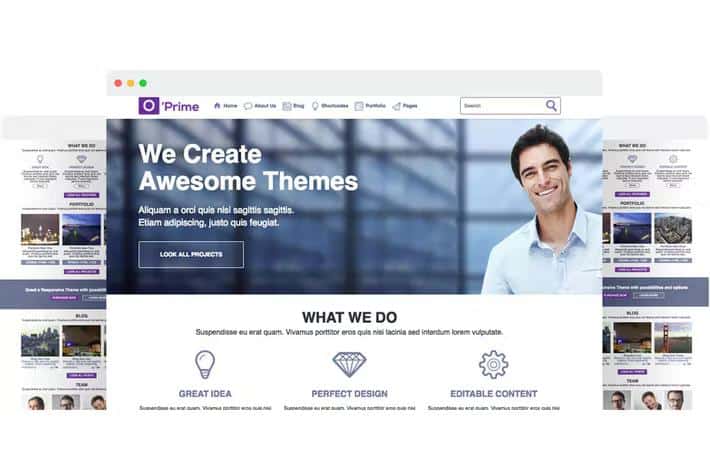 O'prime Multi Purpose Responsive HTML Template - Business