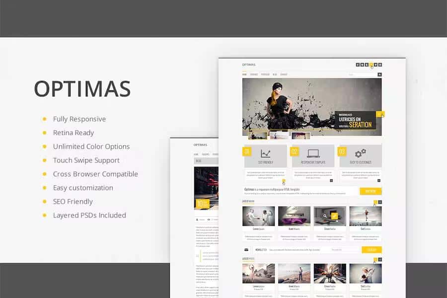 Optimas  - Responsive Multipurpose Template