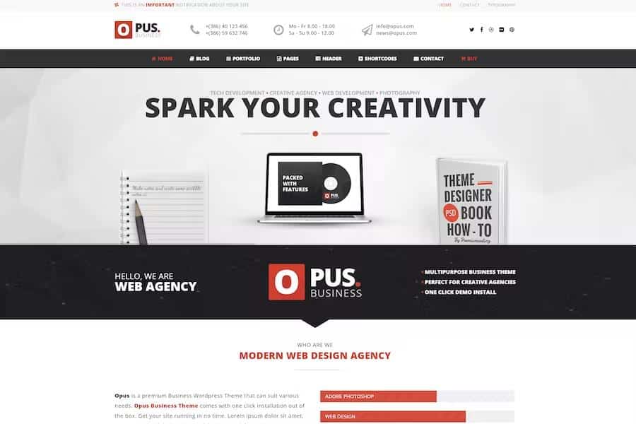 Opus Business - Multipurpose Business WordPress Theme
