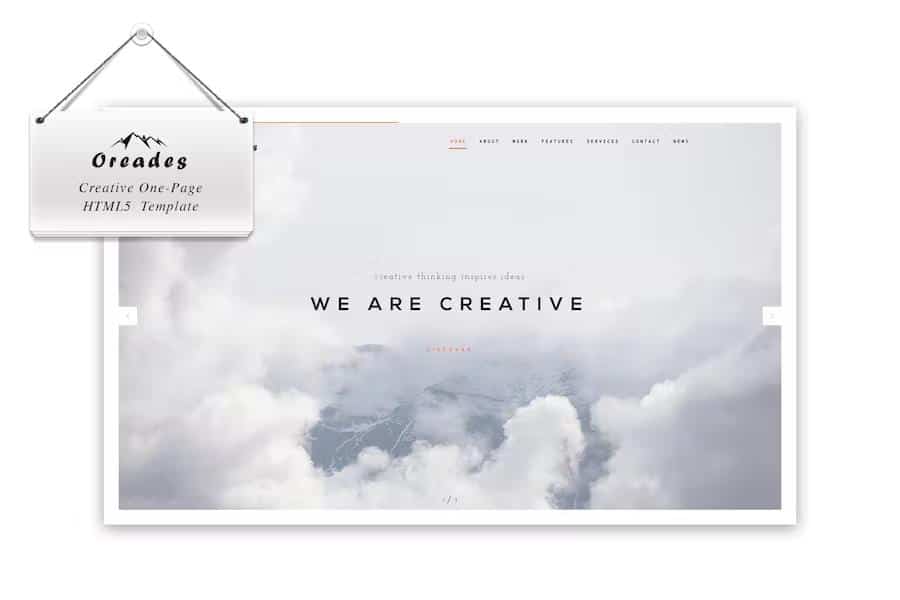 Oreades - Creative One-Page HTML5 Template