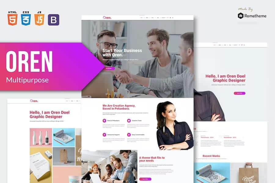 OREN - Responsive Multi-purpose HTML Template