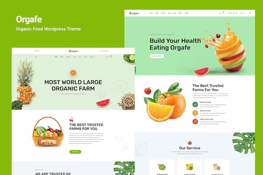 Orgafe - Organic Food WordPress Theme