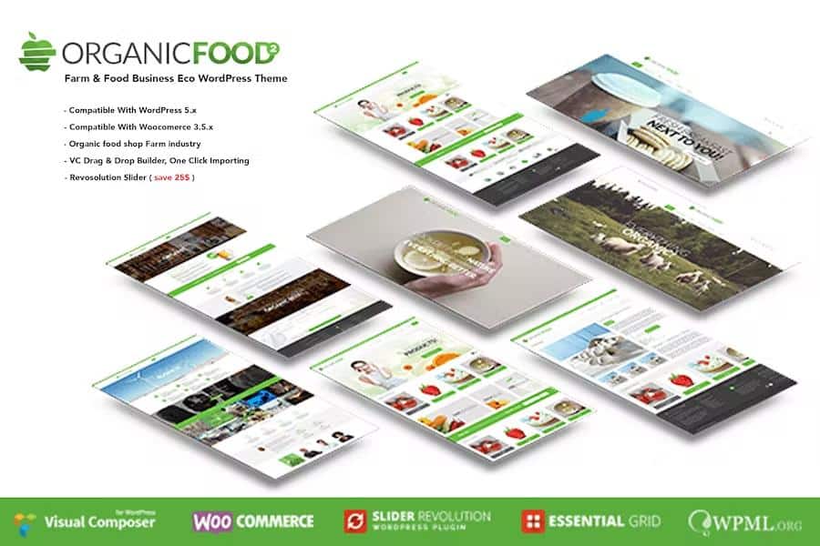 Organic Food - Farm Business Eco WordPress Theme