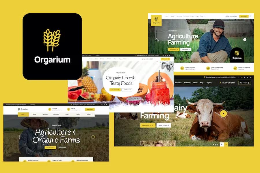 Orgarium - Agriculture Farming HTML Template