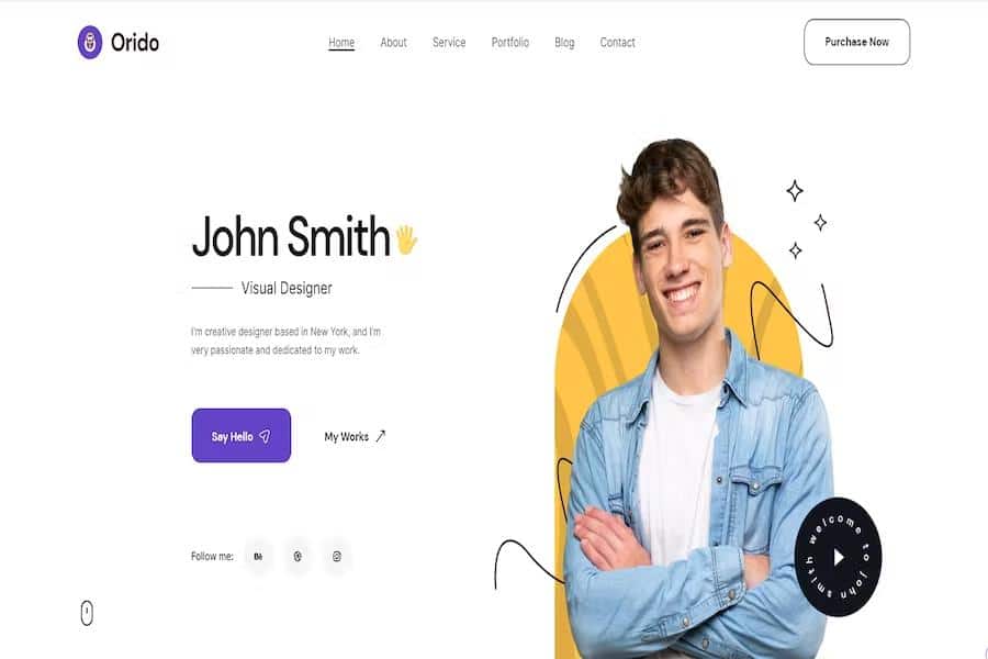 Orido - Personal Portfolio HTML Template