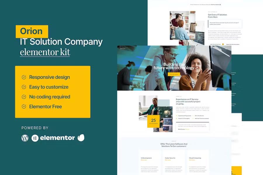 Preview image for Orion - IT Solution & Service Elementor Template Kit