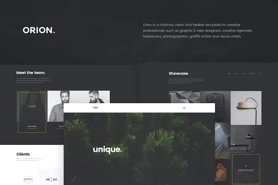 Orion - Minimal Portfolio HTML5 Template