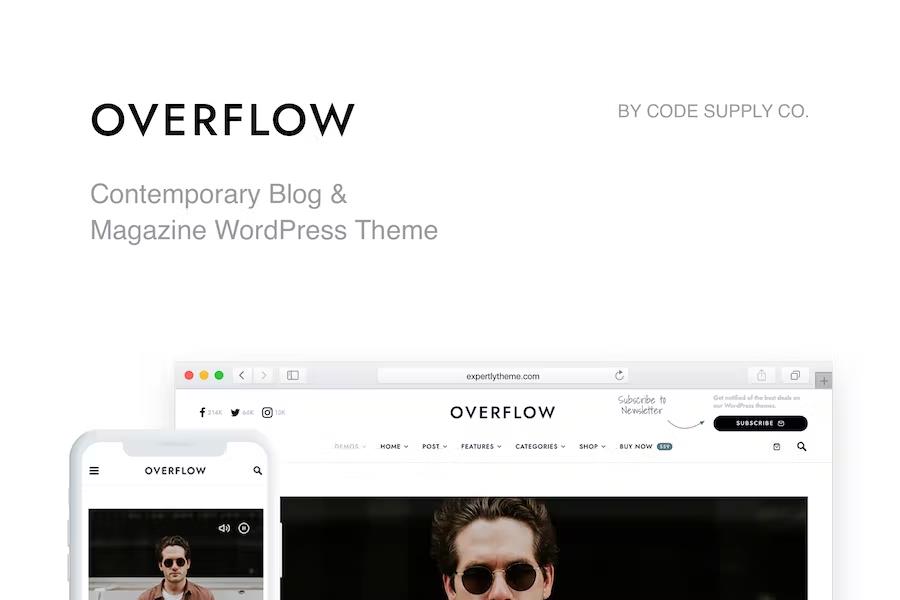 Overflow - Contemporary Blog & Magazine WordPress Theme