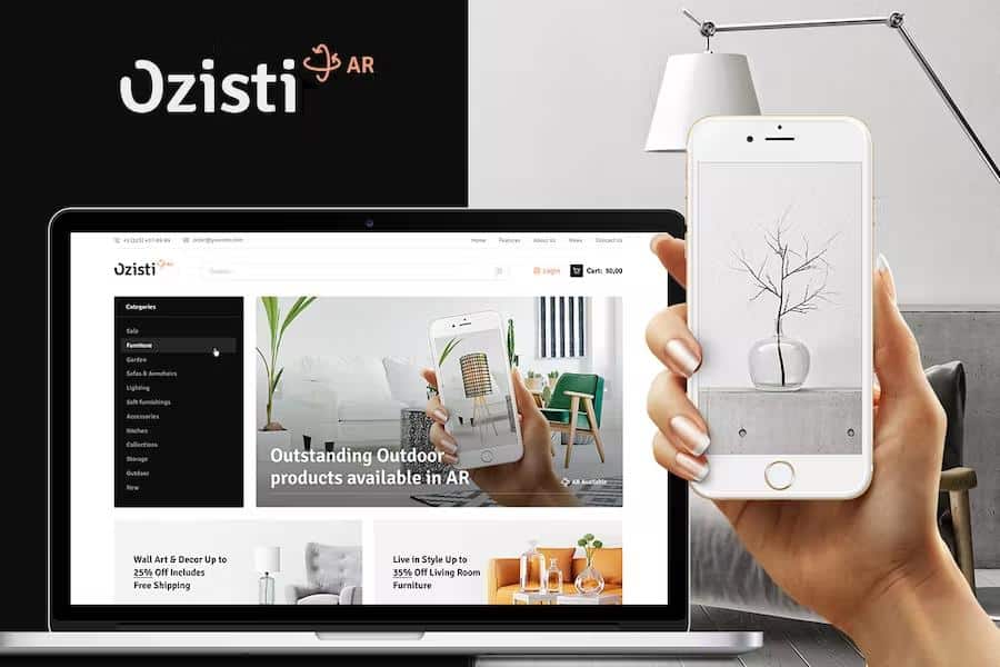Ozisti - A Multi-Concept WooCommerce WordPress Theme Augmented Reality Store Ready
