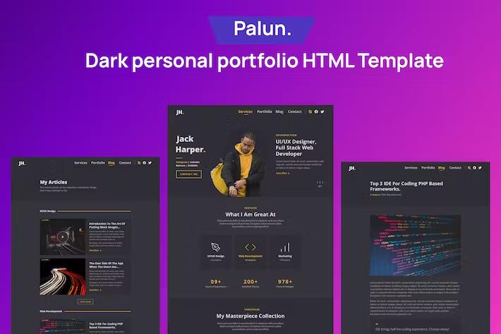 Palun - Personal Portfolio HTML Template