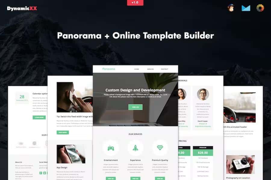 Panorama - Responsive Email + Online Builder
