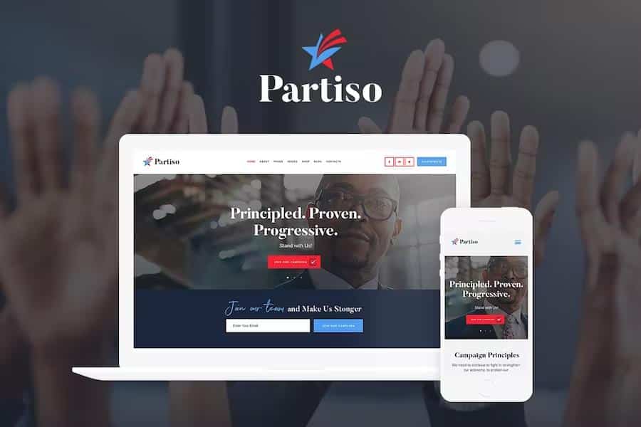 Partiso - Political WordPress Theme for Party & Candidate