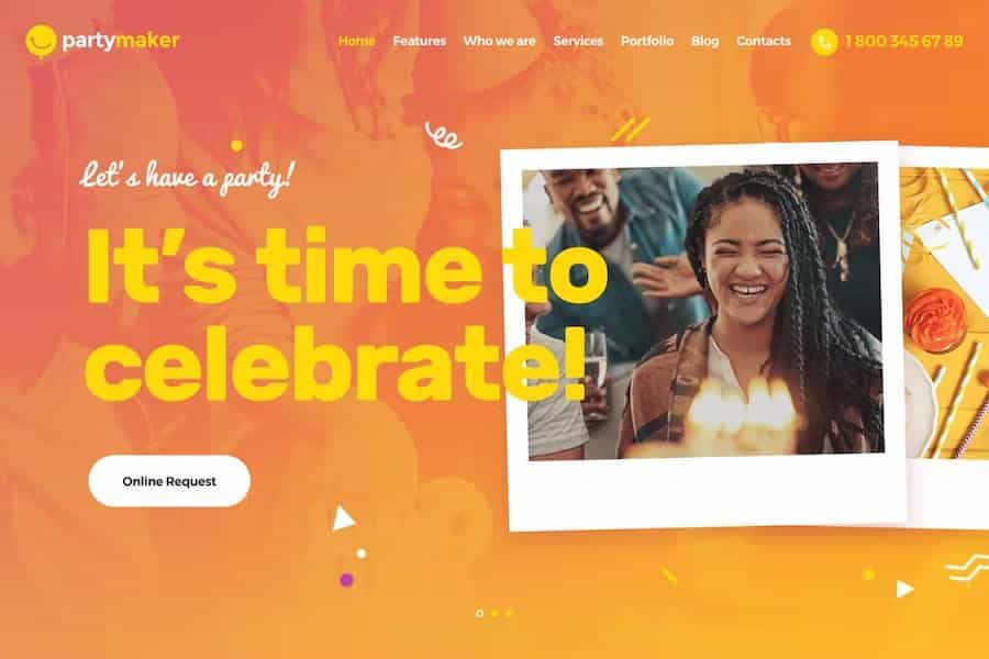 PartyMaker - Event Planner & Wedding Agency WordPress Theme