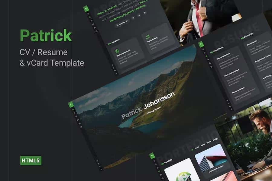 Patrick - Personal vCard Template
