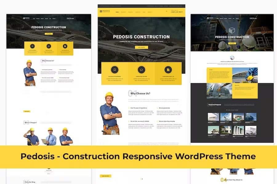 Pedosis - Construction Responsive WordPress Theme