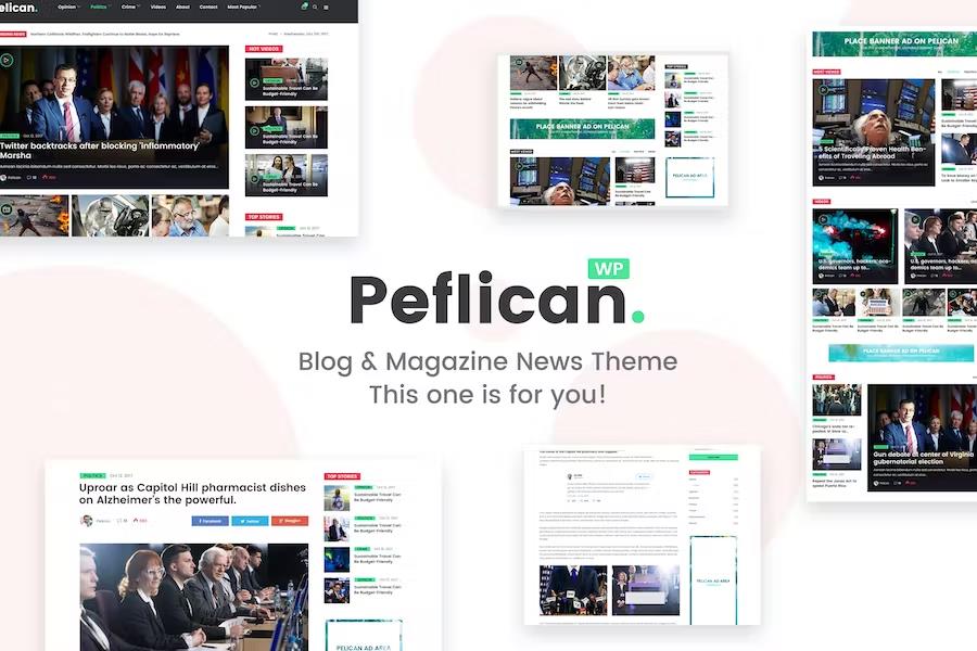 Peflican - A Newspaper and Magazine WordPress Theme