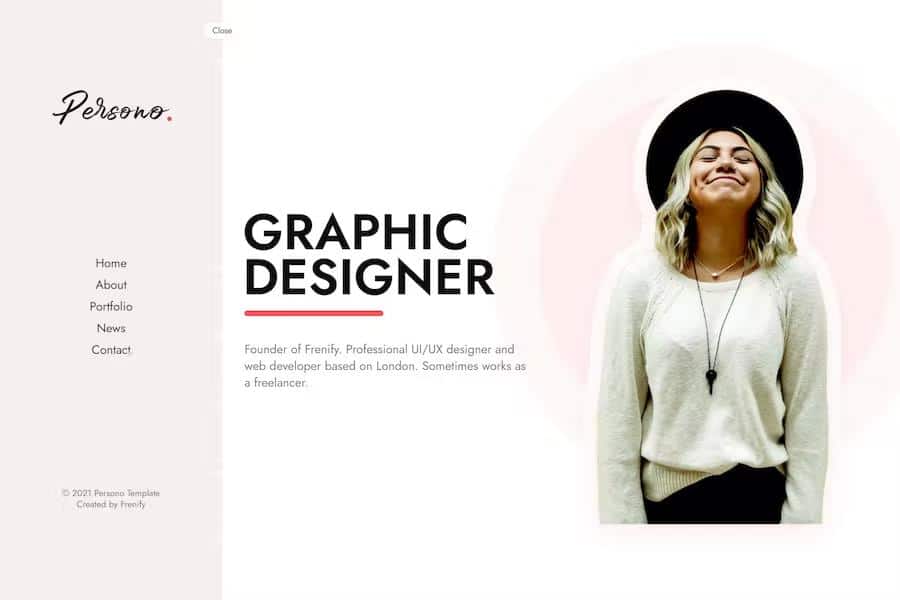 Persono - Personal HTML Template