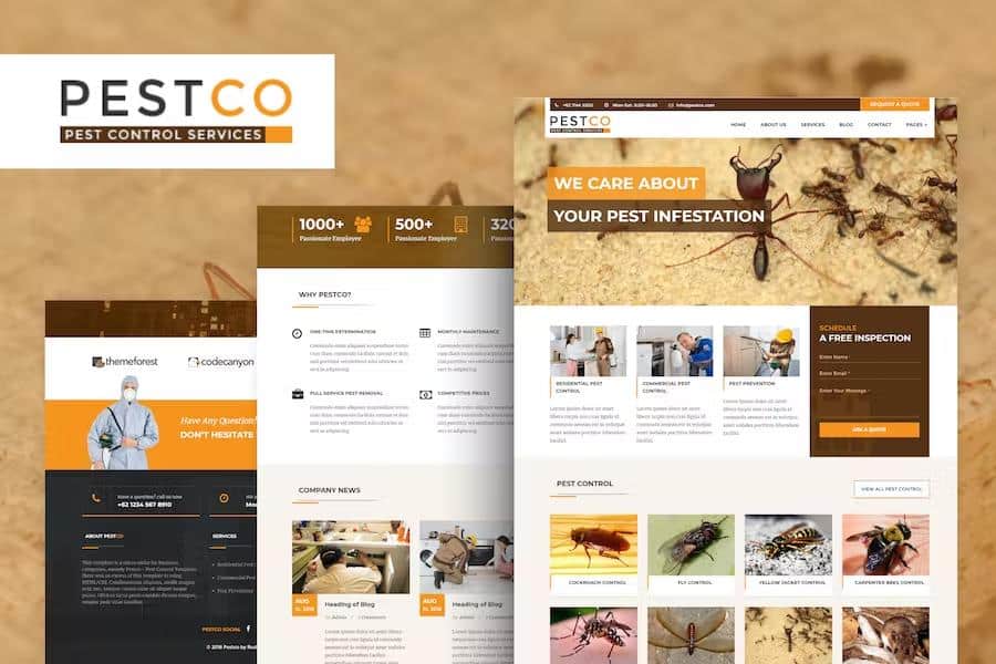 Pestico - Pest Control Services HTML Template