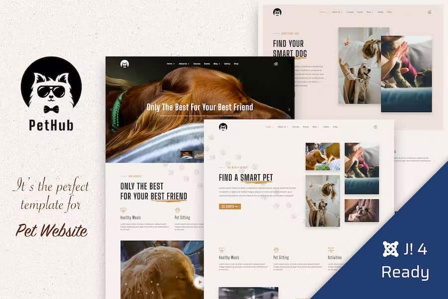 PetHub - Dog, Cat Care & Veterinary Joomla 4 Template