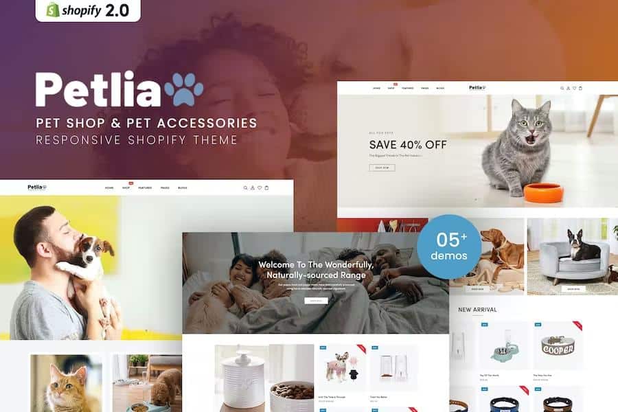 Petlia - Pet Shop & Pet Accessories Responsive Shopify Theme