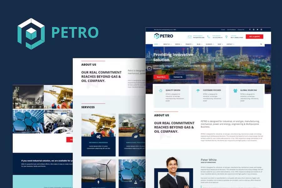 Petro - Industrial HTML Template listing image