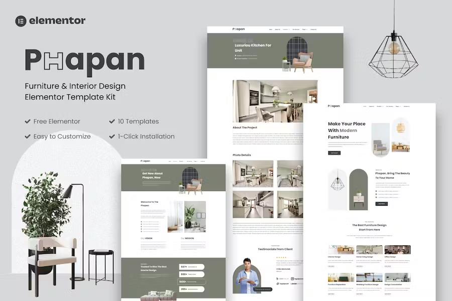 Product preview supplied for Phapan - Furniture and Interior Design Template Kits