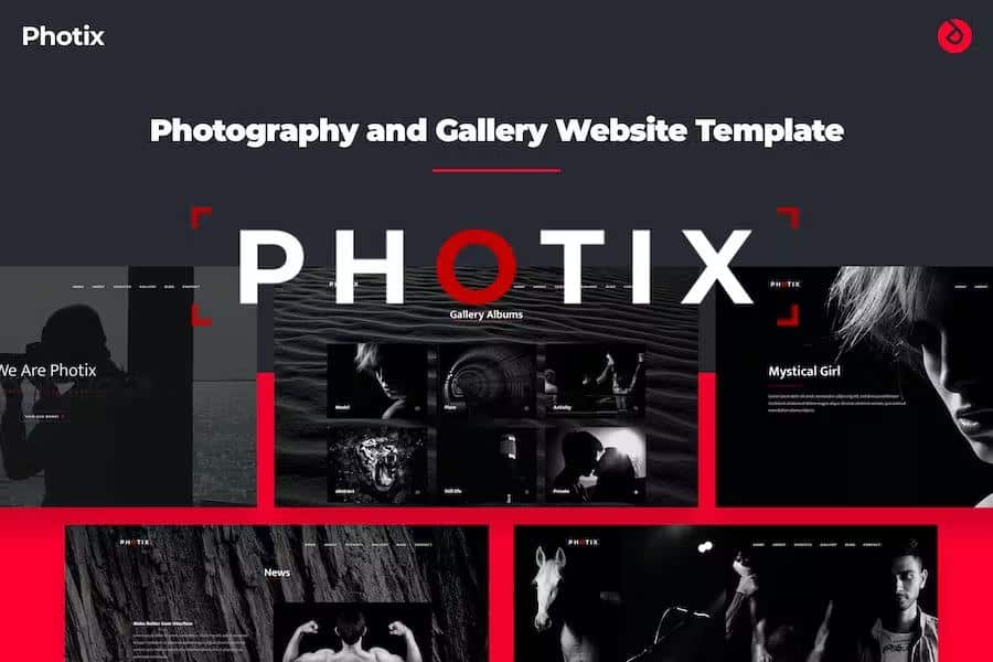 Product preview supplied for Photix - Photography Theme