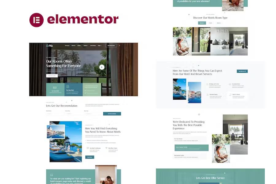 Preview image for Pila - Hotel & Resort Elementor Template Kit