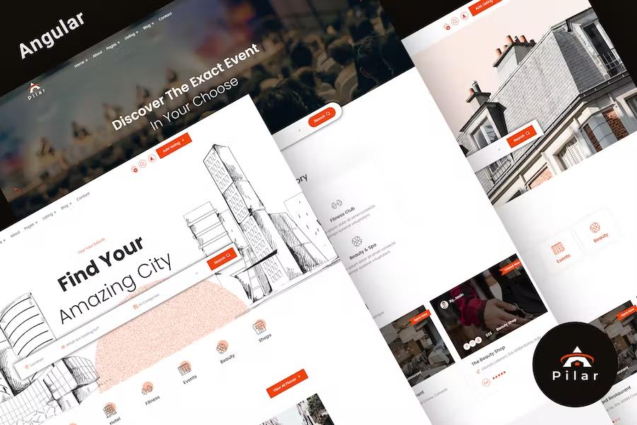 Pilar - Directory Listing Angular 14 Template